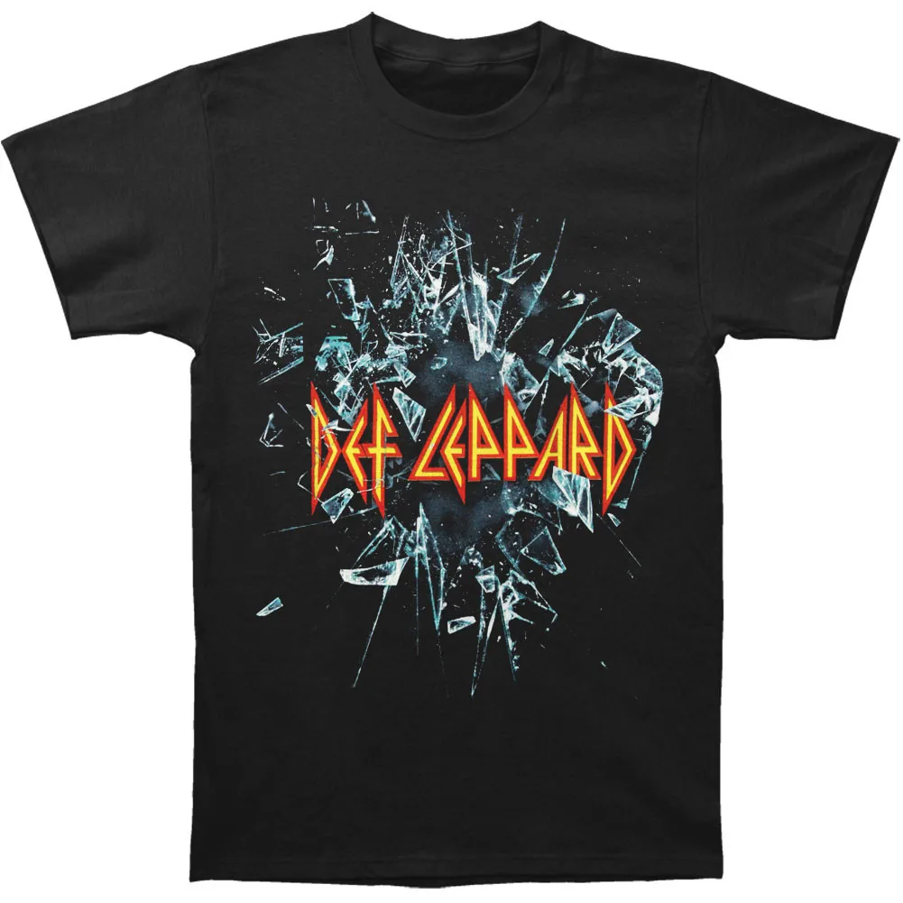 Забавная Мужская футболка женская футболка-Новинка Def Leppard Smashed (1) Футболка |