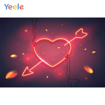 

Yeele Valentine's Day Photophone Love Light Glitter Photography Backdrops Personalized Photographic Backgrounds For Photo Studio