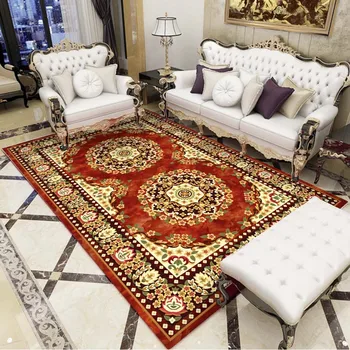 

European-style rug living room rug sofa coffee table covered with carpet American classical study large carpet