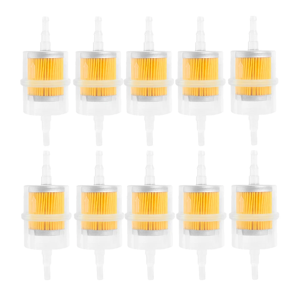 

Car Fuel Filters Motorcycle Petrol Gas Fuel Gasoline Oil Filter for Scooter Motorcycle Moped Scooter Dirt Bike ATV Go Kart 10pcs