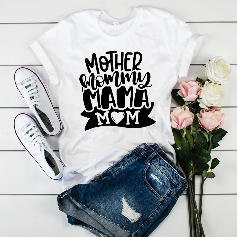 Женская одежда для мамы и дочки с буквенным принтом; Модная одежда для мамы; футболки; топы с графическим рисунком для женщин и женщин; женская футболка; Tumblr; футболка; футболки - Цвет: CZ8238