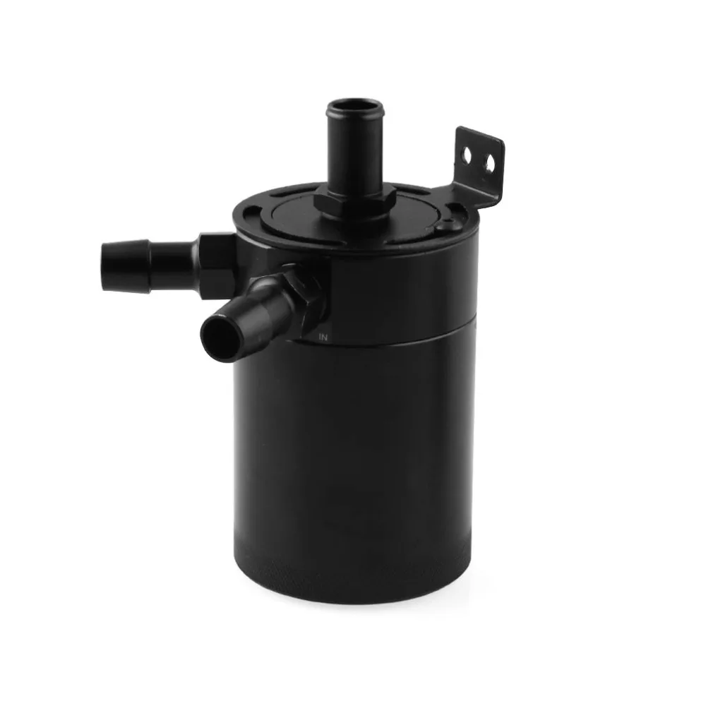 Compact Baffled Oil Catch Can 3 портовый вентилирующий масло с отверстиями канистра для