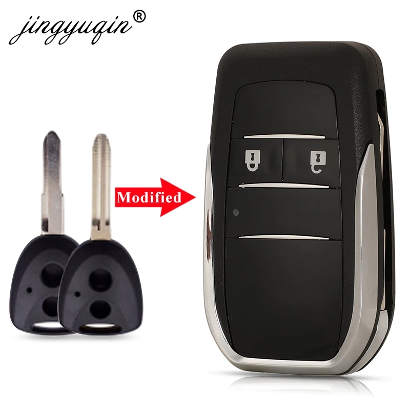 Jingyuqin Modified Flip Remote Car Key Shell For Toyota Avanza Calya Wigo Fit Daihatsu Xenia Alza Myvi Perodua Remote Fob Case Car Key Aliexpress