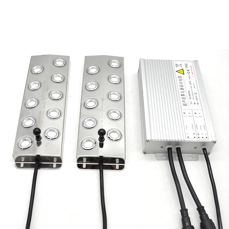 

220V Power Supply Connected With 2pcs DC 48V 10 Head Humidifiers Mist Fogger Ultrasonic Fog Generator EU/AU/UK/US Plug