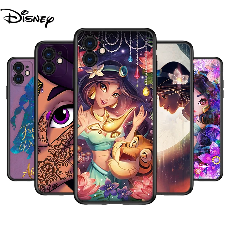 Silicone Cover Disney Jasmine Princess For Apple iPhone 13 12 Mini 11 Pro XS MAX XR X 8 7 Plus SE 6S Phone Case | Мобильные телефоны