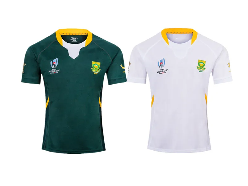

HEUCHERA for SOUTH AFRICA RUGBY RWC 2019 RUGBY HOME JERSEY size S-5XL Top quality Free shipping