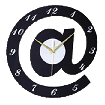 

Design Wall Clock Sign Arobase Quartz Movement Silky Clocks Modern Decoration