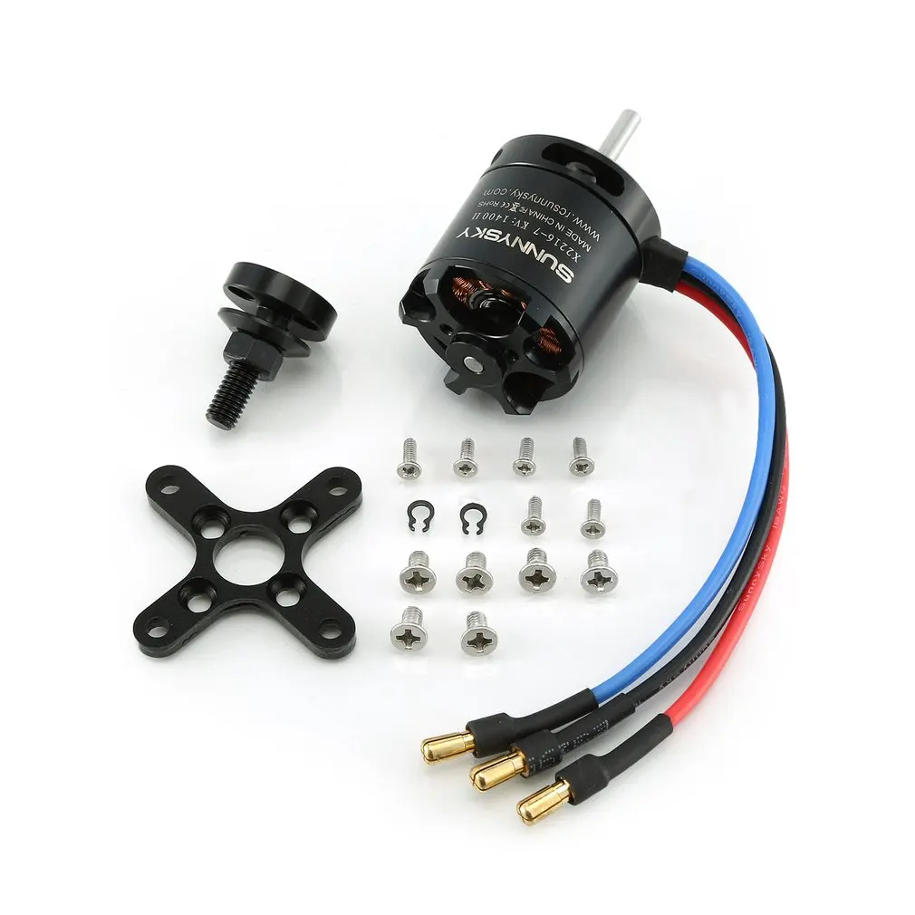 1 шт. SunnySky X2216 2216 880KV 1100KV 1250KV 1400KV II Outrunner бесщеточный двигатель для RC моделей 3D самолетов - Цвет: 1400KV