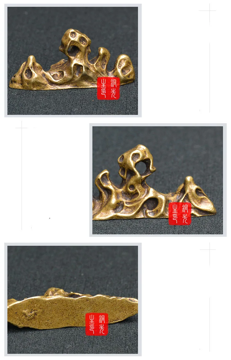 Bronze Miniature Mountain Micro Landscape Decorations (6)