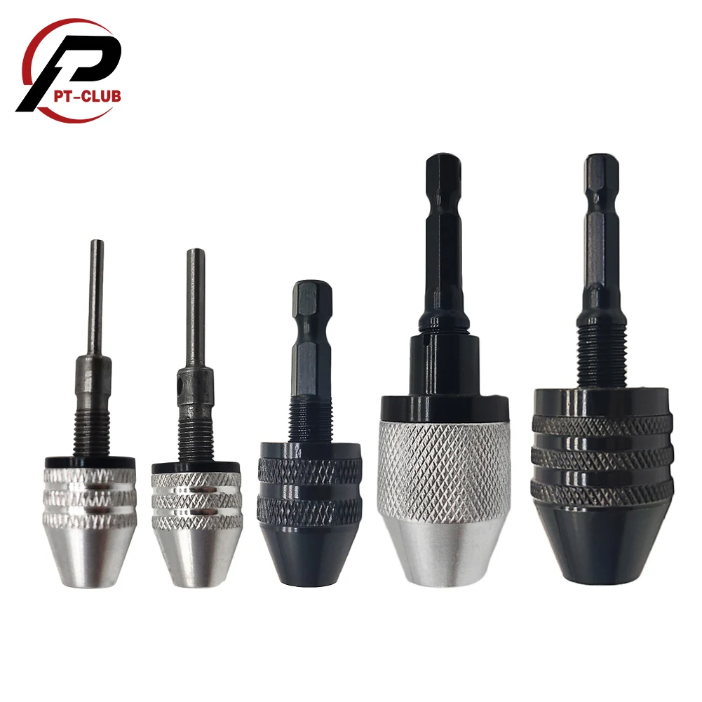 Keyless Drill Chuck Round Hex Shank Quick Change Adapter Converter Small Bit Tools | Инструменты
