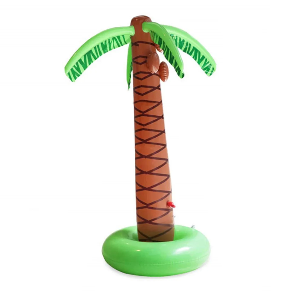 PVC Inflatable Water Spouting Coconut Tree Children's Outdoor Lawn Swimming Toys Game Mat Inflatable jeux gonflable exterieur