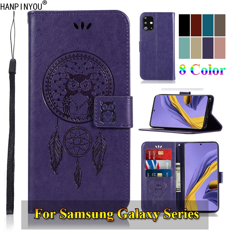 Для Samsung Galaxy A51 A71 A91 S8 S9 Plus Note 5 8 9 роскошный флип чехол из искусственной кожи с