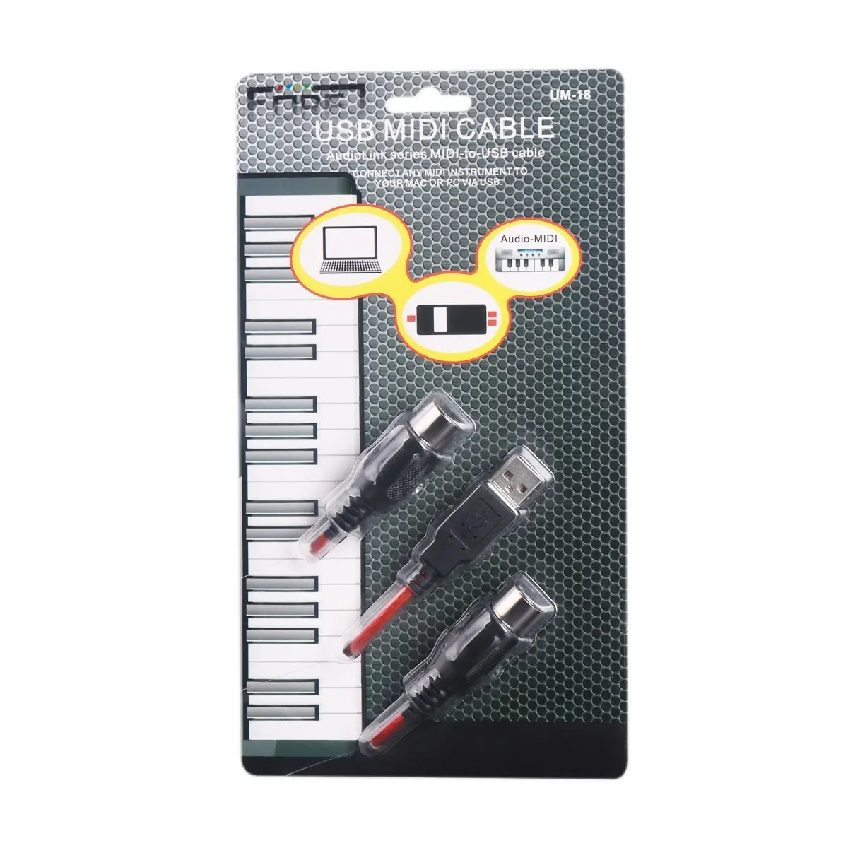 Кабель MIDI USB in-out, кабель USB-MIDI, электрический барабан для фортепиано, музыкальная линия