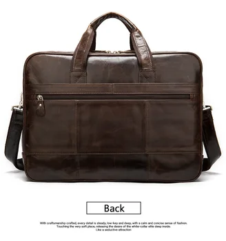 

Men's real Genuine Leather Handbags Famous Brand Man Crossbody bag Shoulder Messenger Bags Business totes male computer tote bag