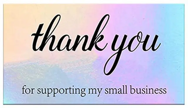 50Pcs Thank You for Your Order Business Cards Greeting for Party Shopping Purchase Cards Appreciation Card for Small Business Style 5