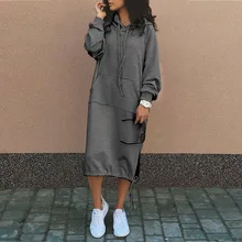 Long oversized hoodie dress Clearance