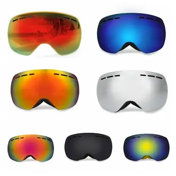 

Outdoor high quality ski goggles spherical double anti-fog outdoor mountaineering mirror snow goggles cockerel myopia frame