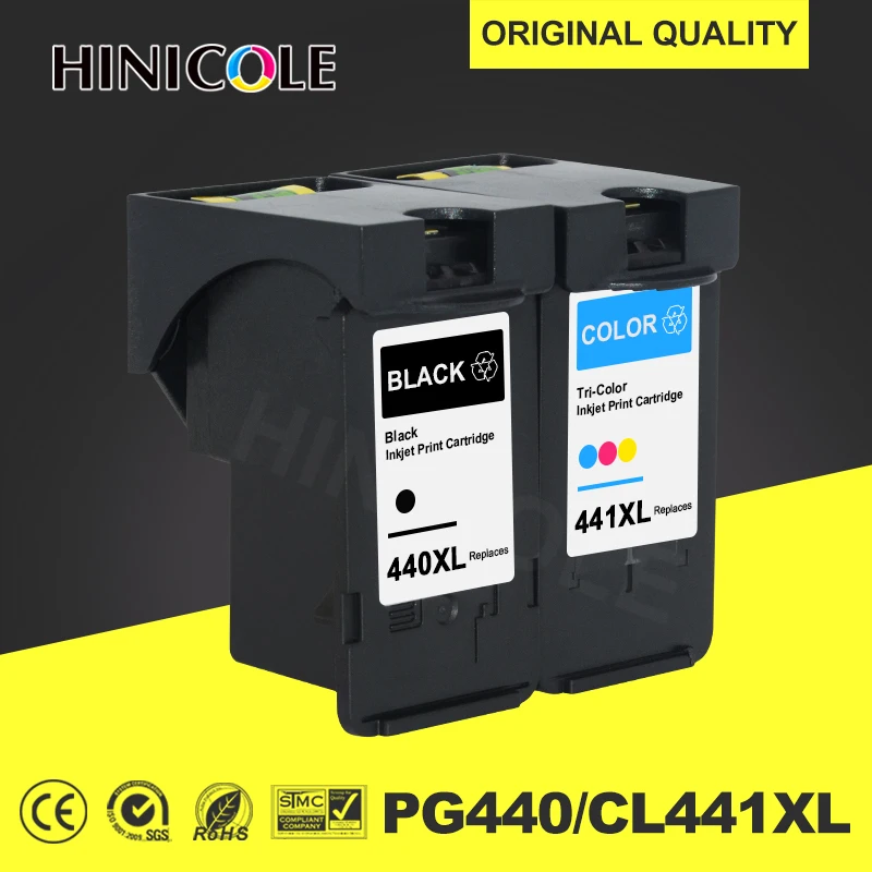 

HINICOLE PG 440 PG440XL CL 441 compatible Ink Cartridge for Canon PG440 CL441 440XL 441XL for Printer 4280 MX438 518 378 MX438