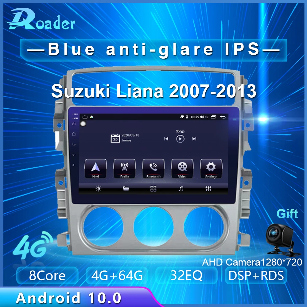 Roader Автомобильный мультимедийный плеер Android 10 0 автомобильный DVD-плеер для Suzuki Liana