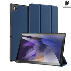 Dux ducis domo tablet caso de couro do plutônio para samsung galaxy tab a8 2021 despertar do sono automóvel capa protetora trifold com suporte de lápis