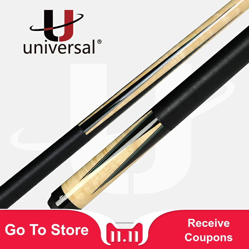 

Universal UN112- 2 Pool Cue Stick Kit Billiard Cue 12.9mm Tip Technology Maple Shaft Stick for Athletes Fine Billiar 2019