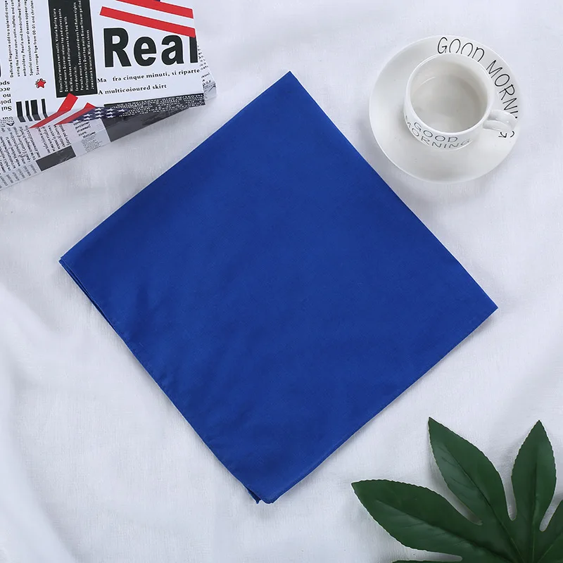 Headscarf Cotton Solid Color Kerchief Lady Wild Hair Band Hip Hop Street Scarf Women Neckerchief Square Bandanas bandana headscarf,cotton bandana,multifunctional bandana,bandana neck cover