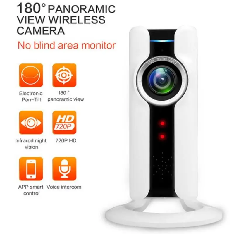 

1080P Wireless IP Camera 180 Degree Panoramic Camera FishEye Night Vision Mini Baby Monitor Wifi CCTV Security IP Camera