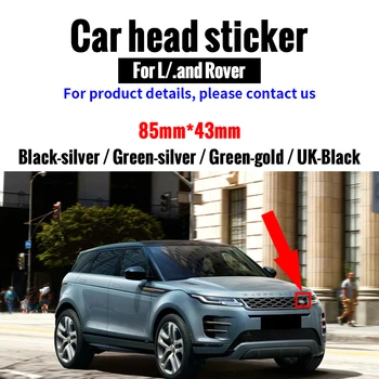 

85x43mm Black Green Gold UK Flag Emblem Badge Decal Car Sticker for Land Rover Range Rover Discovery 4 Freelander 2 Evoque