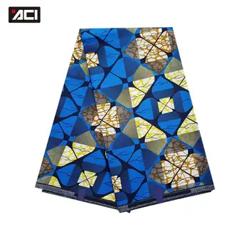 

ACI New Fashion African Fabric Wax Prints Batik 6 Yards/Piece Nigeria Wax Ankara Fabrics Wholesale Veritable Wax Tissu Africain