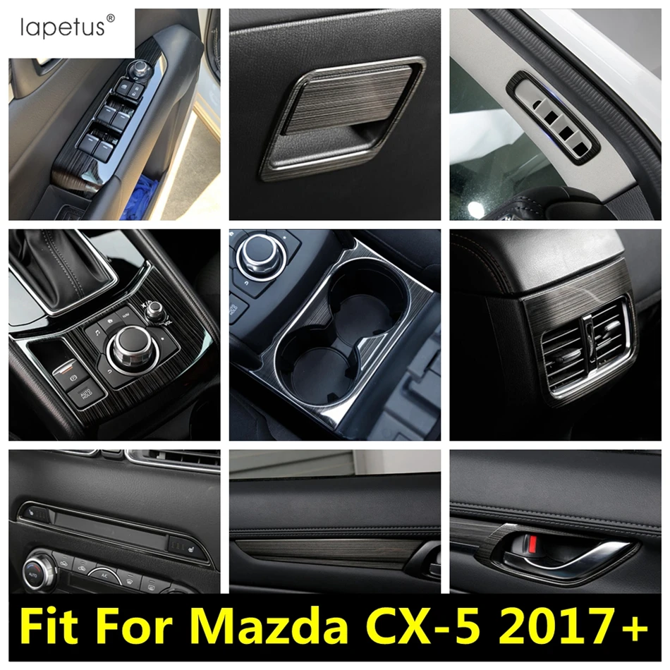 

CD Panel / Gear Shift Water Cup Panel / Dashboard Strip / Pillar A Air Cover Trim Accessories For Mazda CX-5 CX5 2017 - 2023