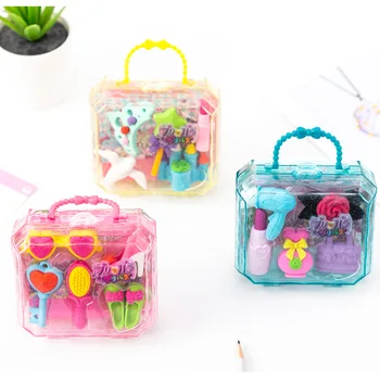 

3PCS/Set Princess accessories handbag toys Doll Decoration Dressing case Princess Castle Dress up toy Gifts