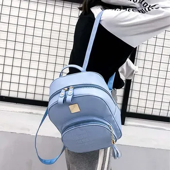

Women Bags for Youth Students Backpack High Quality Leather Shoulder Bag Alligator Female Tassel Computer Bags Large Capacity