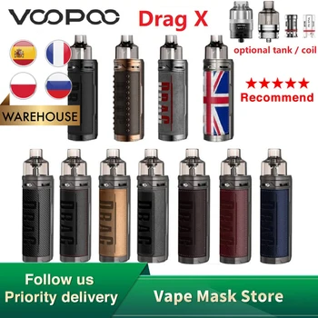 

Hot Sale New VOOPOO Drag X Mod Pod Vape Kit with TFT Color Screen & GENE.TT chip E-Cigarette Vaporizer Vs Vinci X / Aegis Boost