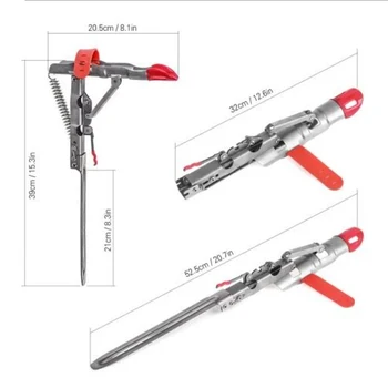 

High Quality Automatic Stainless Steel Fishing Rod Holder with Tip-up Hook Setter Spring