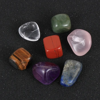 

7pcs/set 2-2.5cm Big Size Natural Irregular Seven Chakra Stone Reiki Healing Crystals Stone Polished Individual Stones