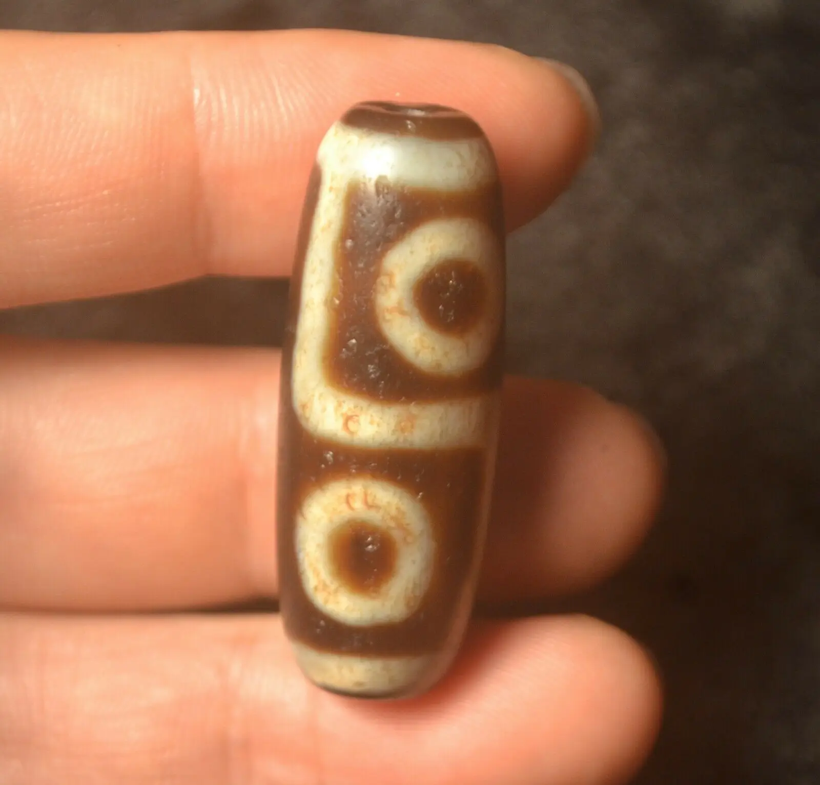 

Treasure Magic Power Magic Power SUPER Energy Tibetan Old 4 Eye Etched dZi Bead AMULET LKbrother