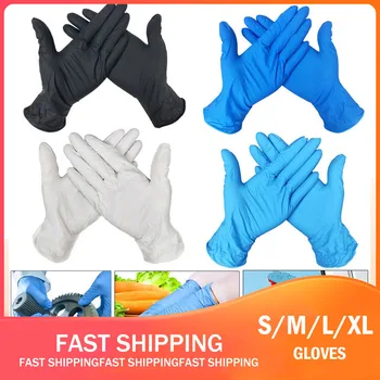 

100PCS Disposable Gloves Latex Dishwashing/Kitchen/Work/Rubber/Garden Gloves Universal For Left and Right Hand
