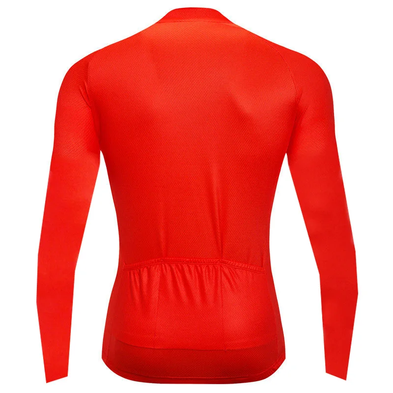 Long Sleeve Cycling Jersey Bicycle MTB Bike Clothing Sports Shirt Red Motocross Mountain Road Ride Cycle Max Top Downhill Jacket