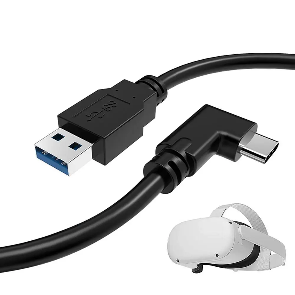 Cable de carga de línea de datos de 5M para auriculares Oculus Quest/2, conexión VR, USB 3,1, tipo C, USB-A de transferencia de datos, accesorio VR