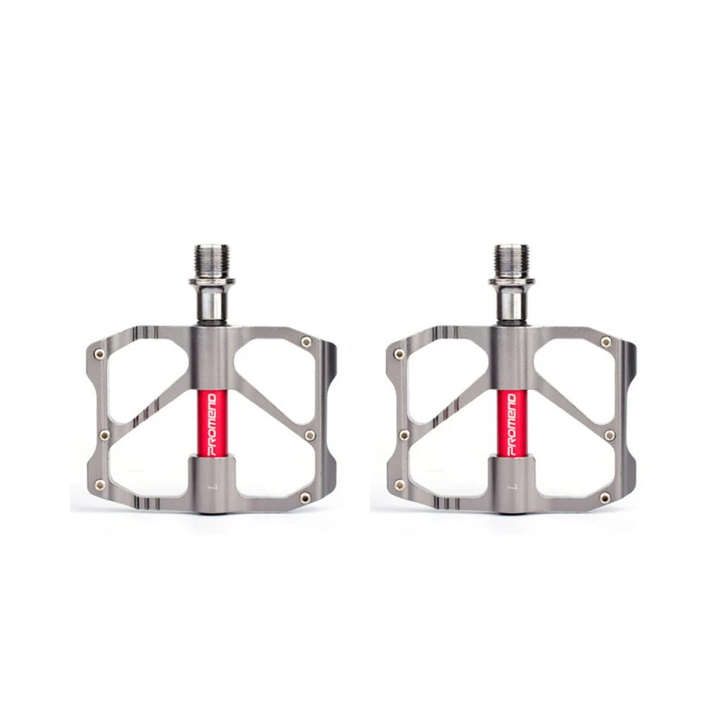 

Hot New 1pair PROMEND Mountain Bike Pedal Light weight Aluminiu Alloy Bearing Pedalsfor BMX Road MTB 3 Ball Bearing Cheap Cyclin