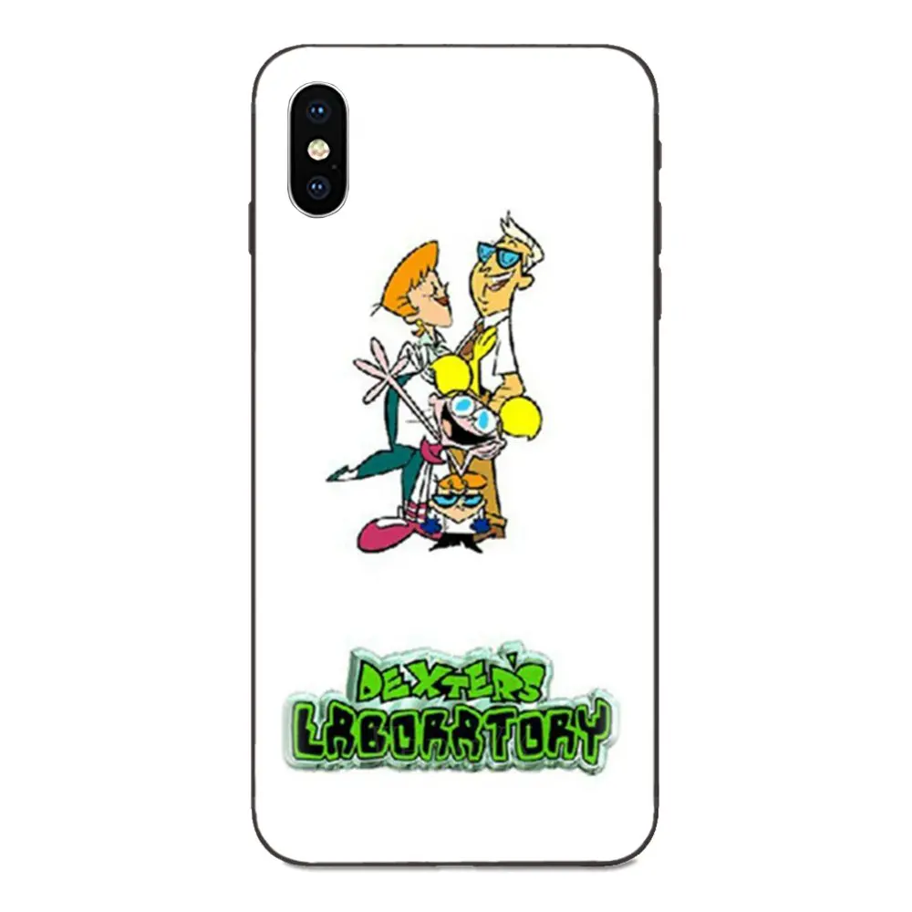 Красочный стиль для Apple IPhone X XS Max XR 4 4s 5 5S SE 6 6S 7 8 Plus аниме мультфильм Декстер лаборатория - Цвет: as picture