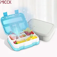 MICCK ניידת לילדים עם תא חדש קריקטורה במיקרוגל בנטו תיבת Leakproof מזון מיכל מתנת כלי שולחן(China)