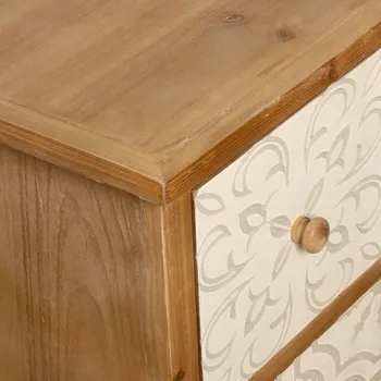 

Decorated-49538 Comfortable C/6 Drawers-Wood: Spruce + DM _ 112x