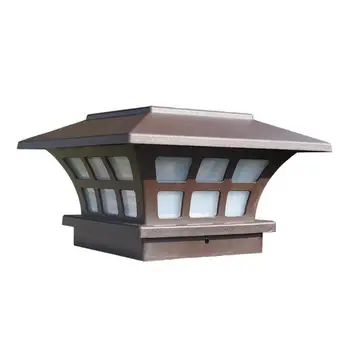 

Solar LED Pillar Lamp Waterproof Intelligent Light Control Garden Yard Acrylic Lampshade High Hardness Thundering Protection