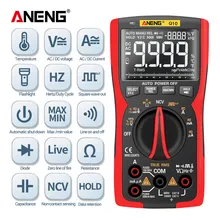 ANENG Q10 9999 Zählt Ture Rms Meter lCR Meter Digital-Multimeter Berufs Analog Multimetro Transistor Tester Multimeter
