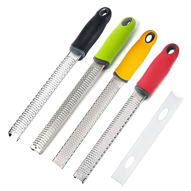 

Stainless Steel Zester Grater 4 Color Multifunction Lemon Cheeses Manual Graters Kitchen Grading Tools