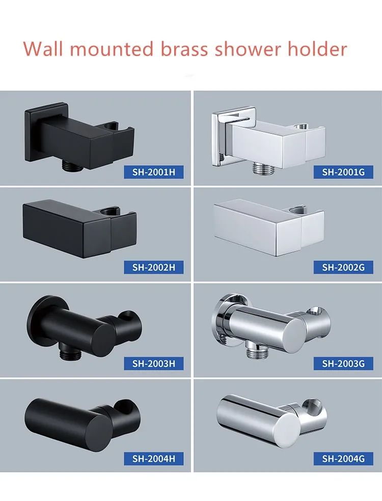 

Black/Chrome Shower head holder,Brass copper wall mounted Hand Shower spray holder Rotatable mounting bracket top quality