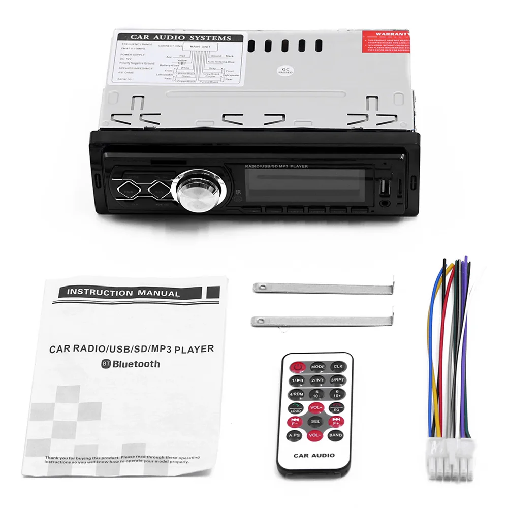 

Aux Vintage MP3 Player Stereo Radio USB LCD Display Car Bluetooth U disk FM Classic Audio Music hands-free automobile mp3 player