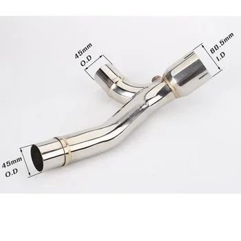 

Motorcycle Exhaust Escape Modified Middle Connection Link Pipe Y Mid Pipe for GSXR-1000 GSX R1000 GSXR1000 K9 2009 2010 2011