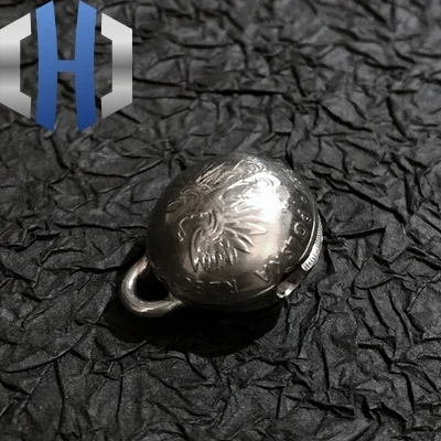 Tiger head Винтажный ручной работы иностранный blessding монета колокольчик брелок для ключей подвеска EDC - Цвет: Tiger head